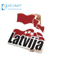 Wholesale bulk buy from china promotional custom metal hard enamel national day latvija country flag pin badge